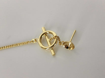 Dior Gold-Colored Faux Pearl Earrings