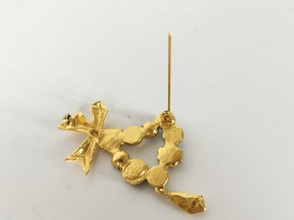 Christian Lacroix Blue Base Stone Brooch
