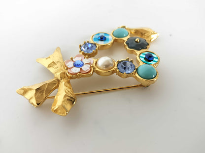 Christian Lacroix Blue Base Stone Brooch