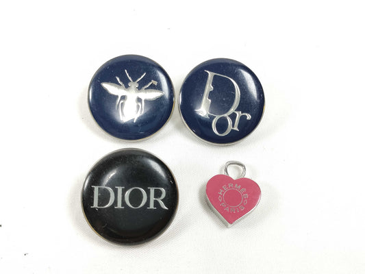 HERMES Dior pin brooch etc. * 4-piece set Other accessories