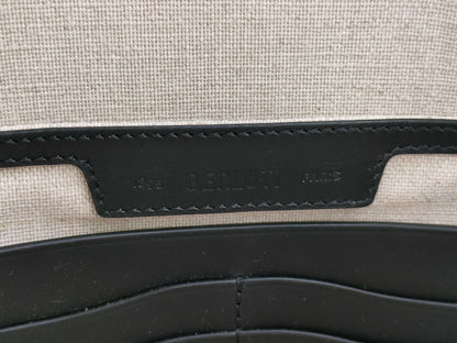  Berluti Rosewood Scritto Leather Pouch Bag