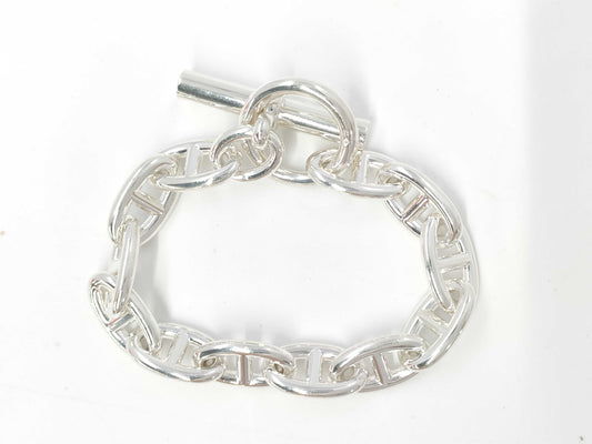 HERMES Chaine d'Ancre Silver GM Ag925 12 Links 67.7g Bracelet/Bangle