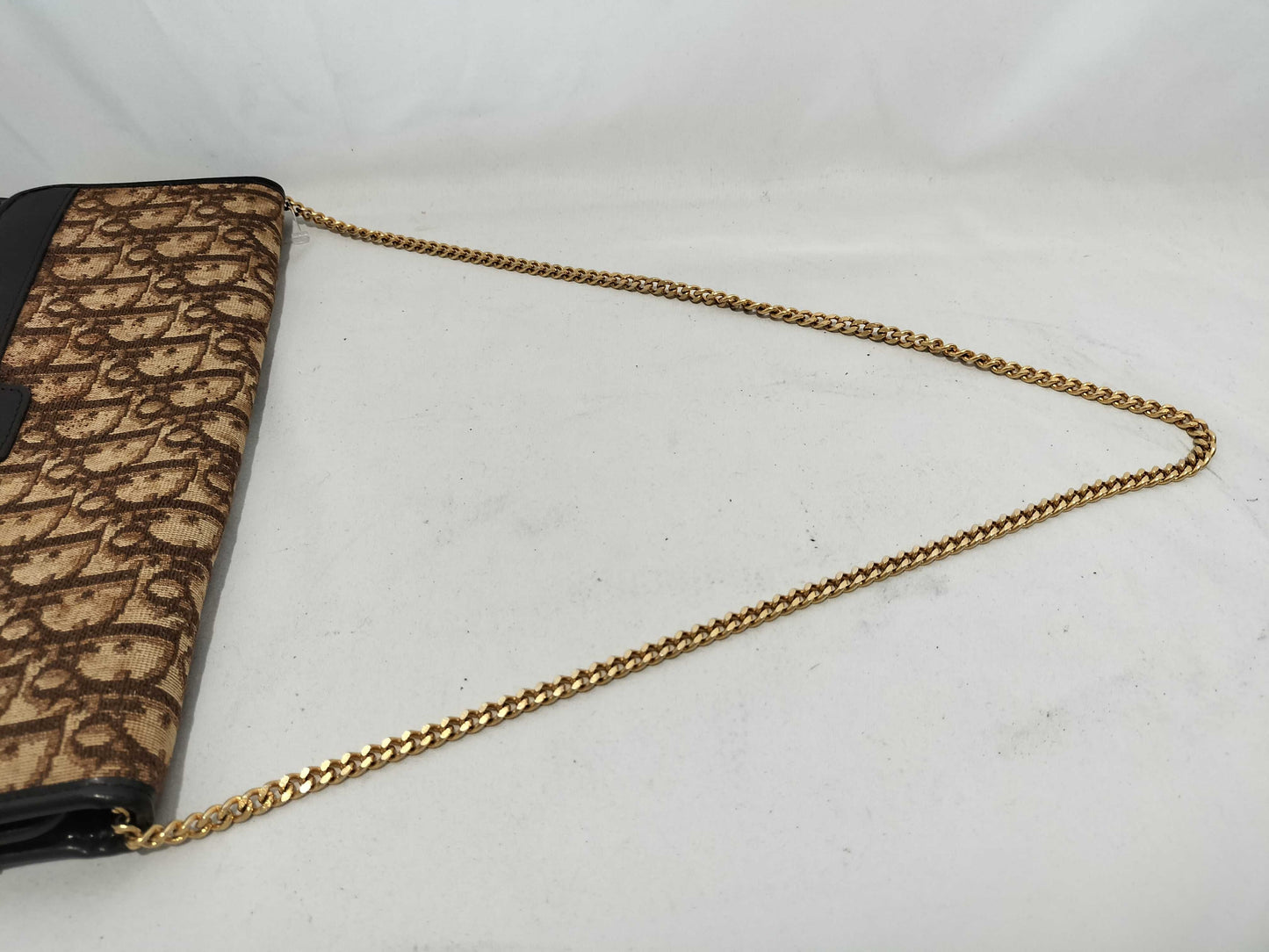 (10460_0348) Dior Trotter Old Shoulder Bag Gold Chain Shoulder Bag