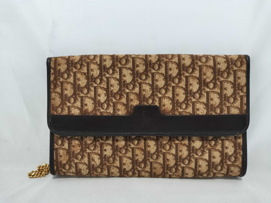 (10460_0348) Dior Trotter Old Shoulder Bag Gold Chain Shoulder Bag