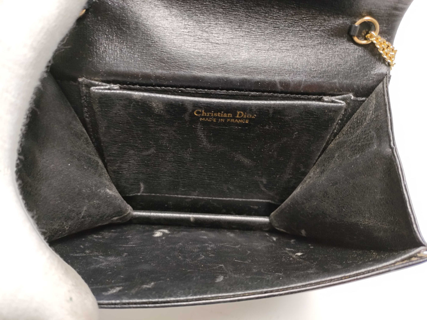 Dior Leather Chain Shoulder Bag