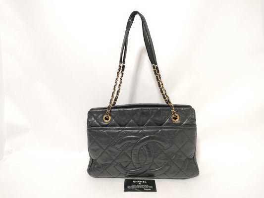 CHANEL Caviar Skin Chain Deca Coco Shoulder Bag
