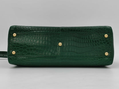 FENDI Exotic Leather Croco Matte 2-Way Bag