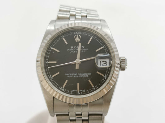ROLEX 78274 A198133 Black Dial Women's Watch