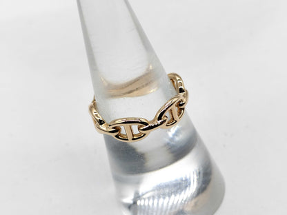 HERMES Chaine d'Ancre #55 PG Au750 4.2g Ring 