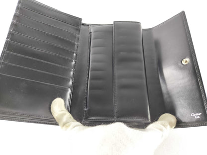 (10461_0075) Cartier Panther Tri-Fold Wallet Wallet
