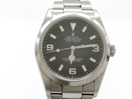 ROLEX 114270 Z629588 Black Dial Men's Watch