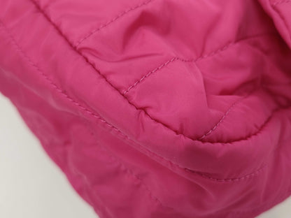 CHANEL Mademoiselle Nylon Chain Shoulder Bag, Pink, No. 16