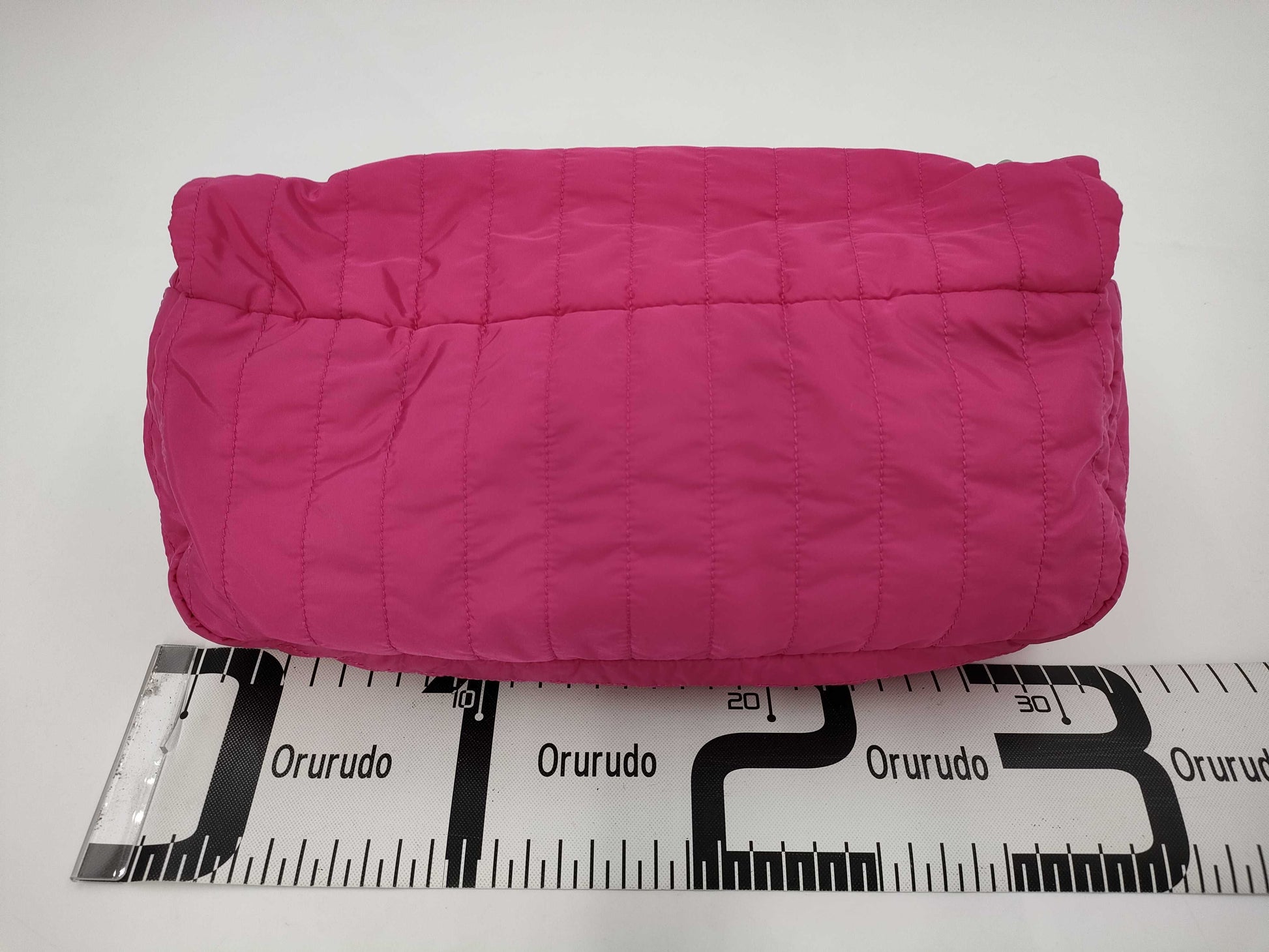 CHANEL Mademoiselle Nylon Chain Shoulder Bag, Pink, No. 16