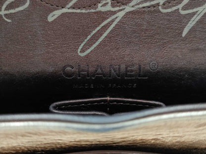 CHANEL Lambskin Matelasse Double Flap Shoulder Bag, 2008 Tokyo Limited Edition, Karl Lagerfeld Signed