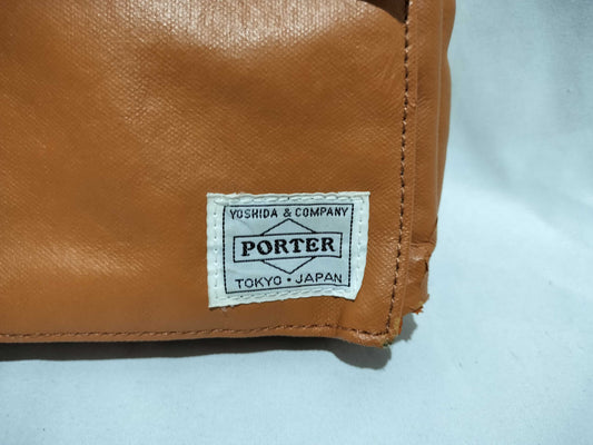 (10460_0303) PORTER Leather Waist Pouch Waist Bag