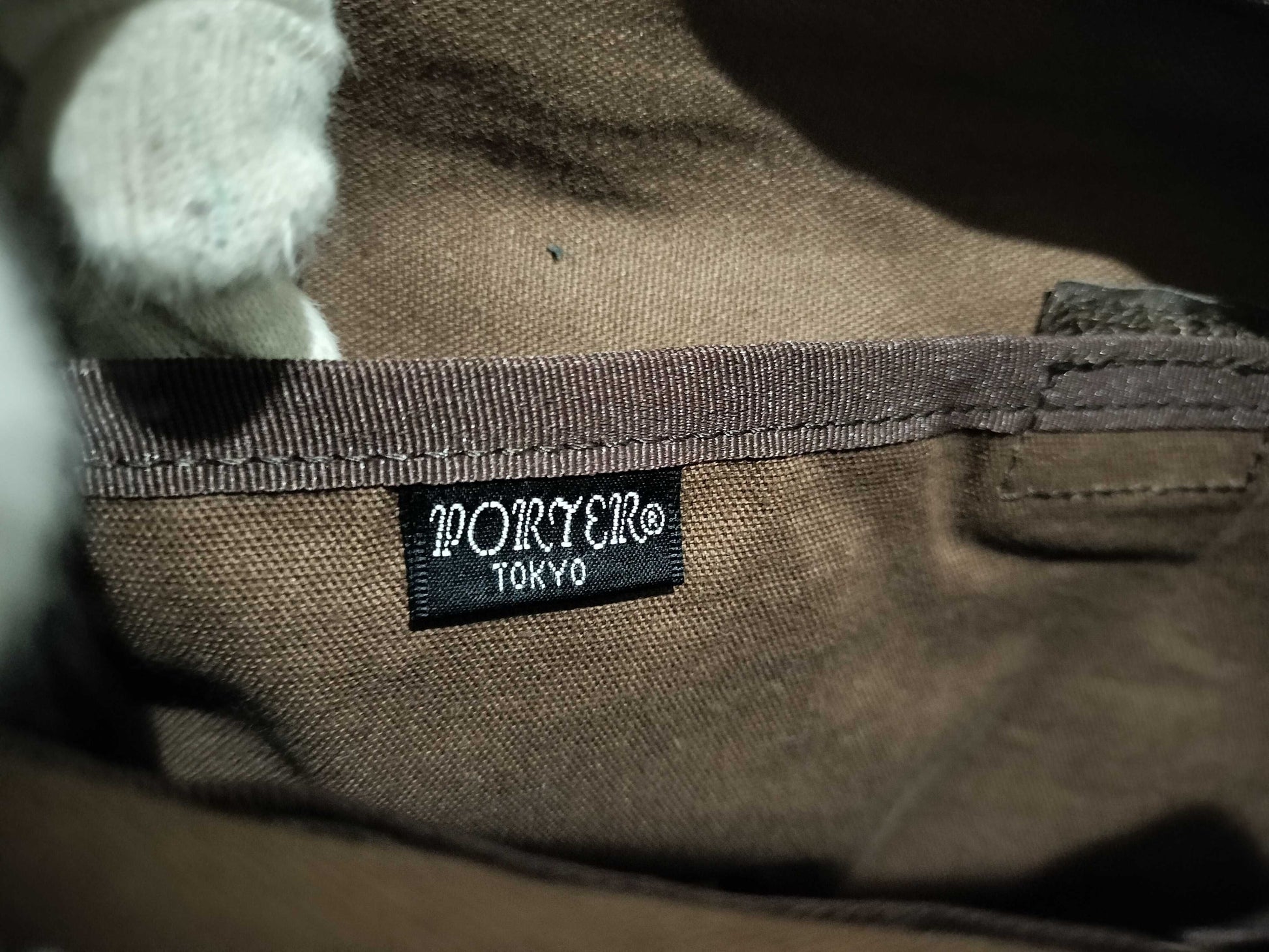 (10460_0303) PORTER Leather Waist Pouch Waist Bag