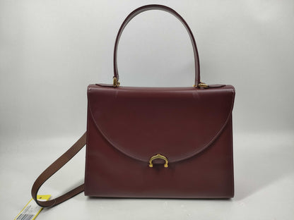 (10460_0125) Cartier Mast Mastline 2WAY Shoulder Hand Handbag