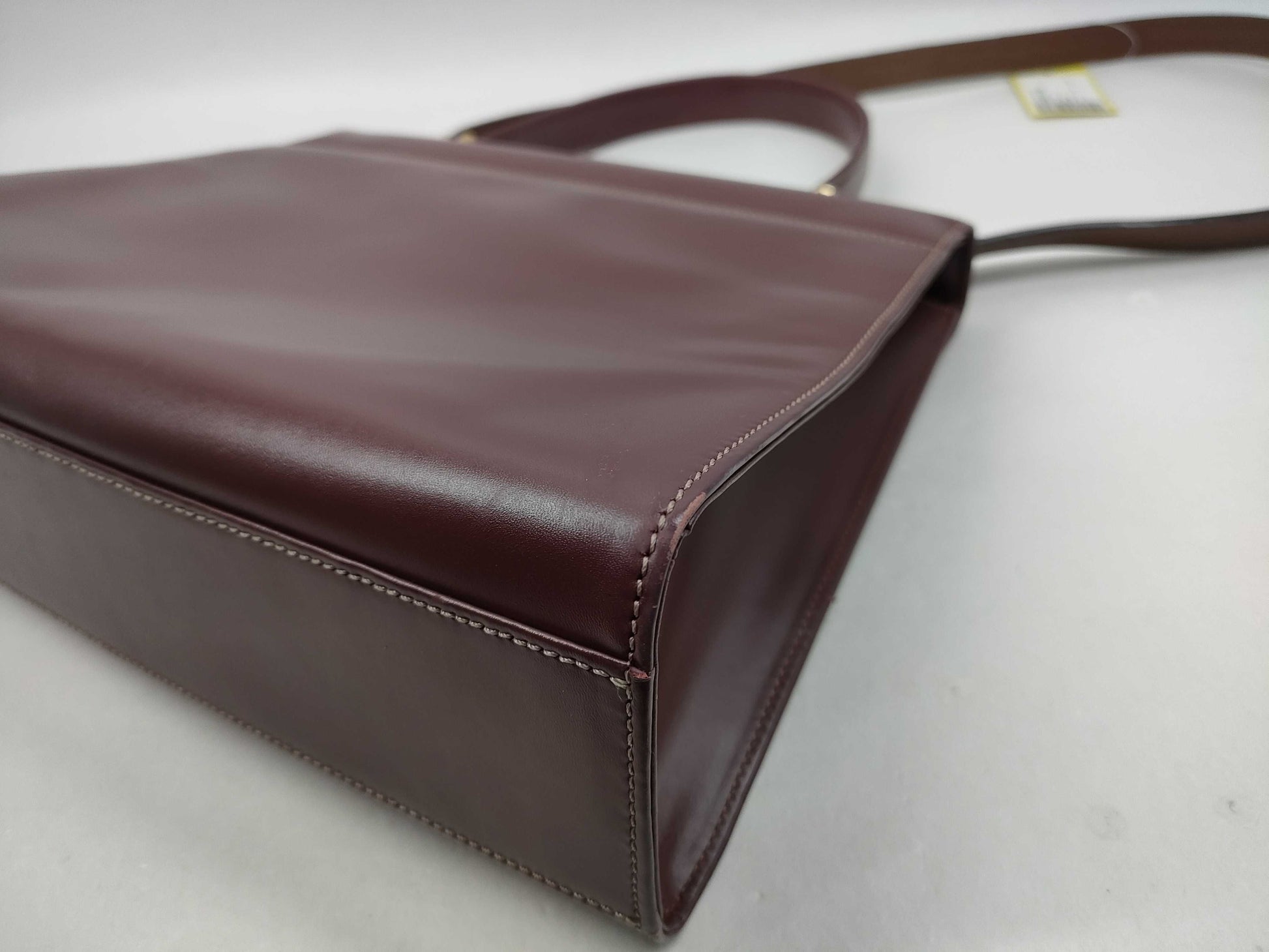 (10460_0125) Cartier Mast Mastline 2WAY Shoulder Hand Handbag