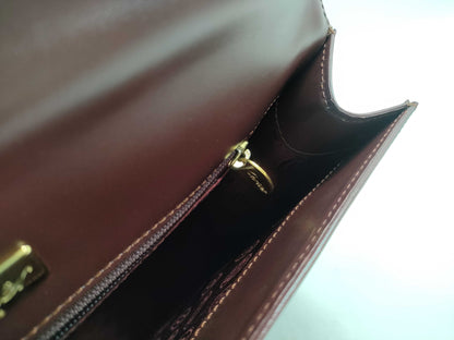 (10460_0125) Cartier Mast Mastline 2WAY Shoulder Hand Handbag