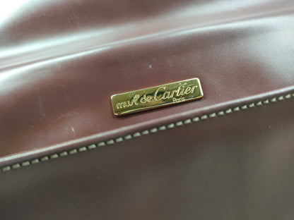 (10460_0125) Cartier Mast Mastline 2WAY Shoulder Hand Handbag