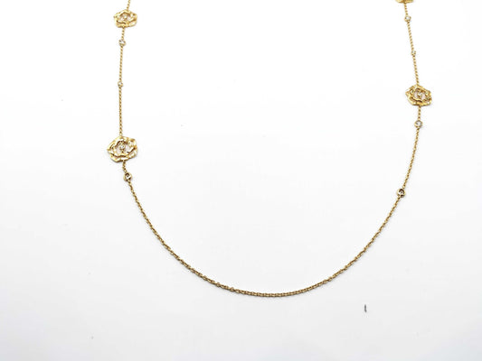 PIAGET Rose Diamond Necklace in Au750, 22.0g 