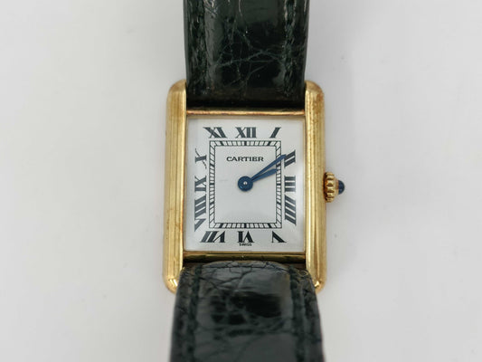 Cartier Tank Louis W1512756 W1512756 Quartz K18 Women's Watch