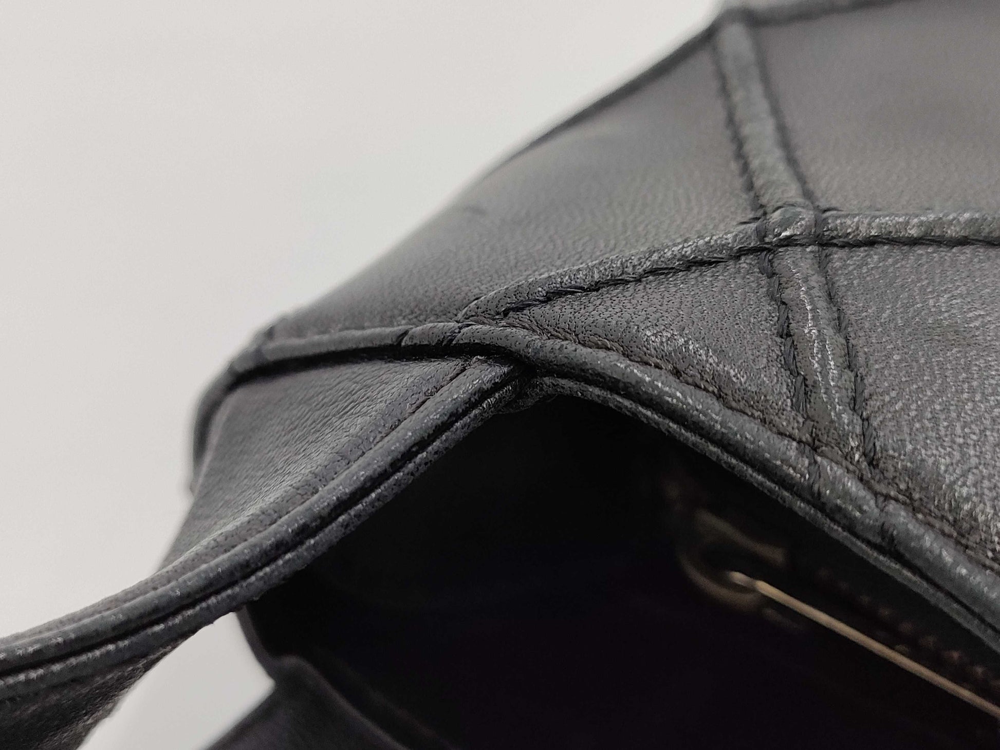 CHANEL Bicolor Lambskin Shoulder Bag with Warranty