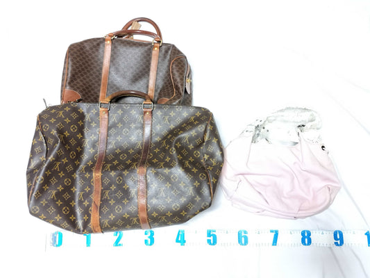 (10463_0042) LOUIS VUITTON Monogram Celine/Burberry/Bag 3 Pieces Boston Bag