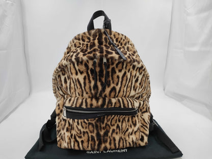 Yves Saint Laurent Fur Backpack