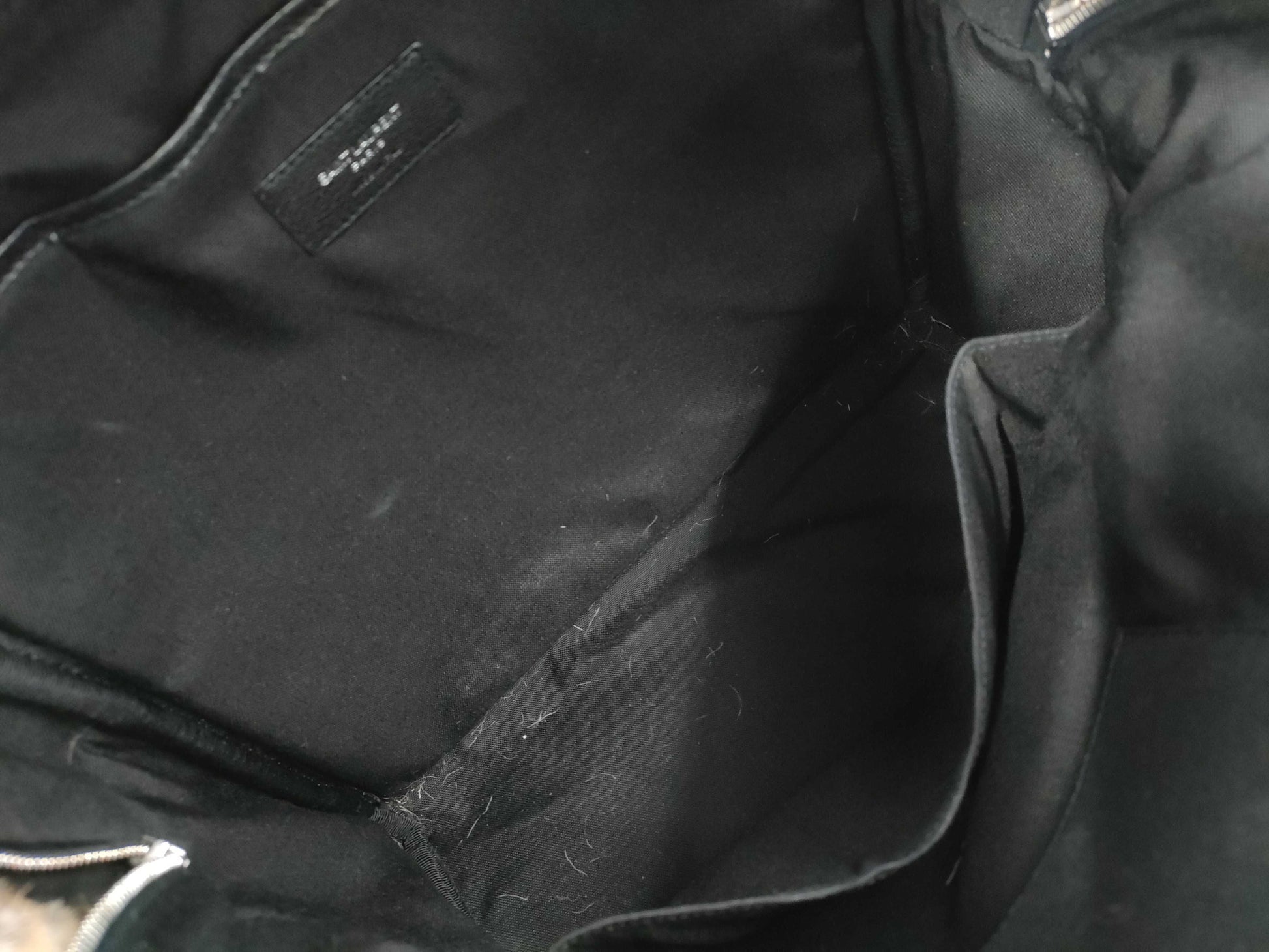 Yves Saint Laurent Fur Backpack