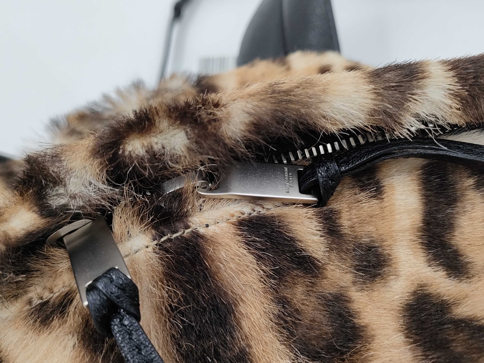 Yves Saint Laurent Fur Backpack