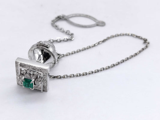 Emerald Diamond PT900/Pm 6.6g Tie Pin Cuffs 