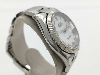 ROLEX 116234 D956349 White Roman Men's Watch