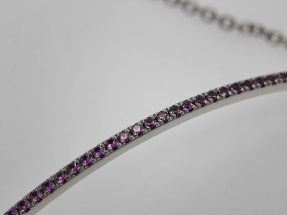 Tiffany & Co. T Smile Small Ruby WG Au750 2.9g Bracelet/Bangle 
