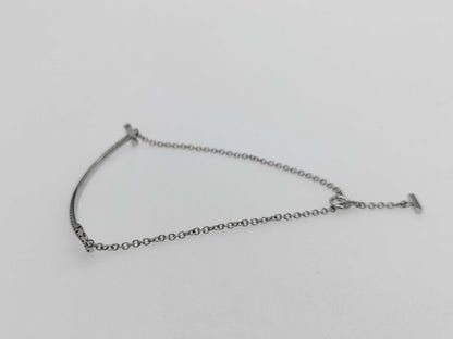Tiffany & Co. T Smile Small Ruby WG Au750 2.9g Bracelet/Bangle 
