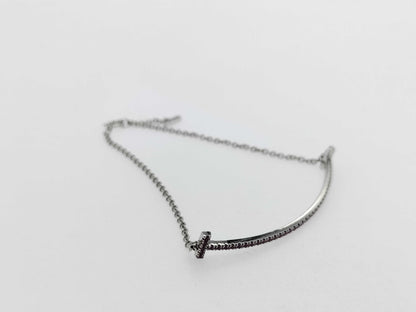 Tiffany & Co. T Smile Small Ruby WG Au750 2.9g Bracelet/Bangle 