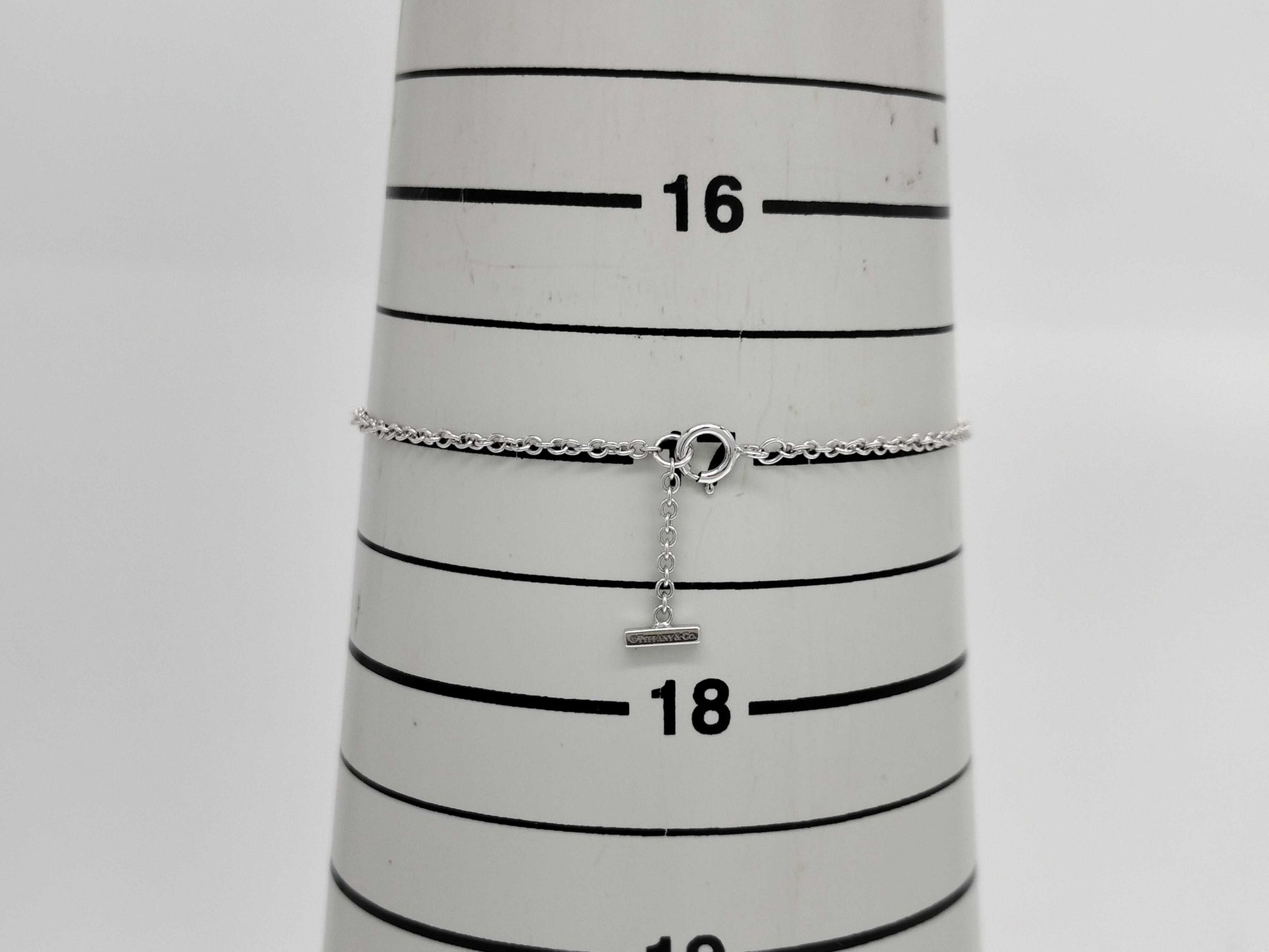 Tiffany & Co. T Smile Small Blue Topaz WG 750 2.7g Bracelet/Bangle 