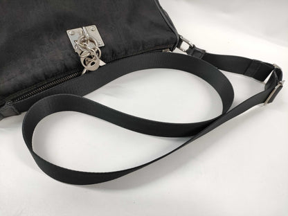 Dior Trotter Black Canvas Shoulder Bag