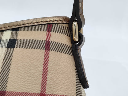 BURBERRY Haymarket Check One-Shoulder Bag Handbag
