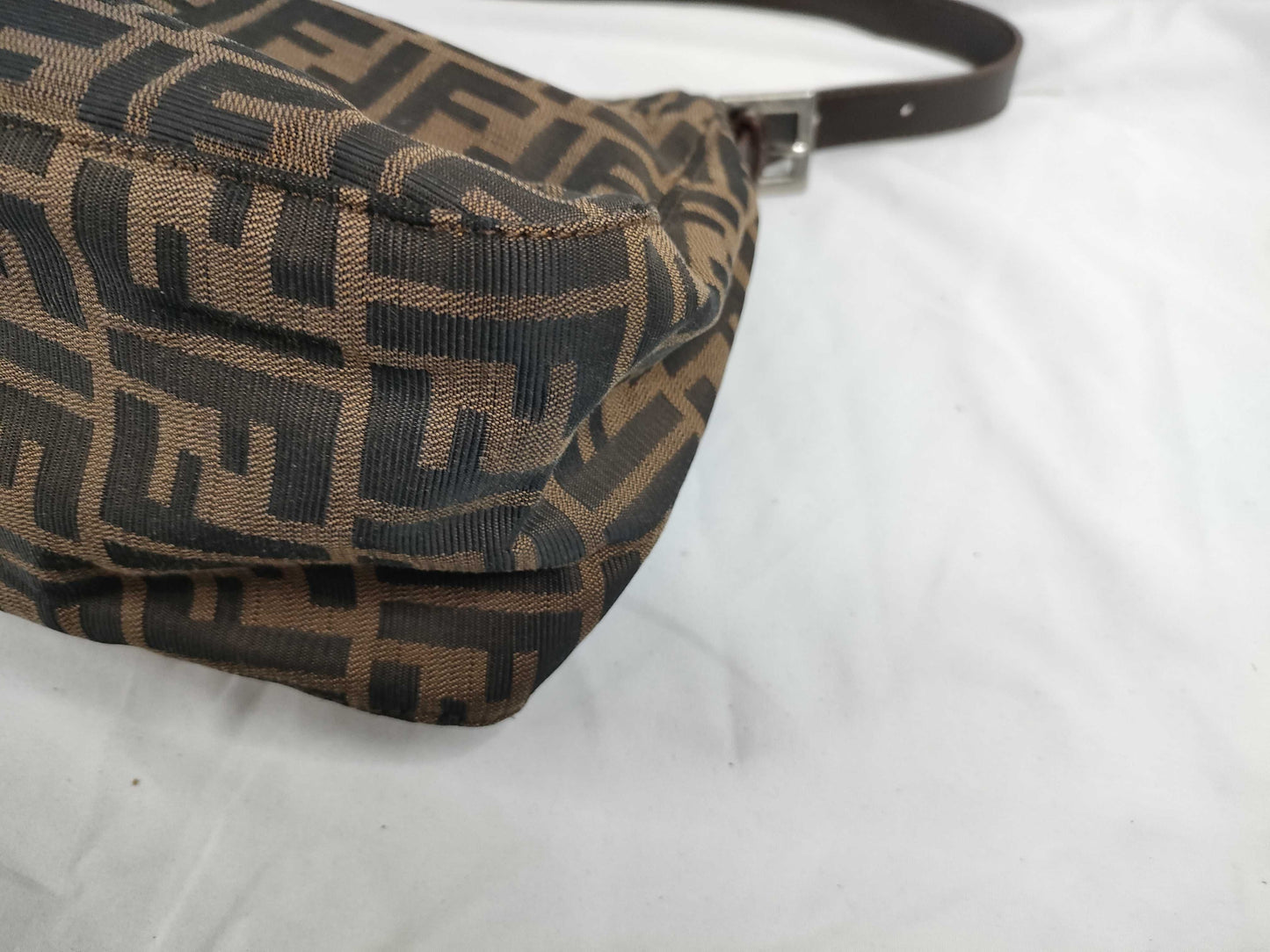 FENDI Zucca Mamma Bucket Handbag