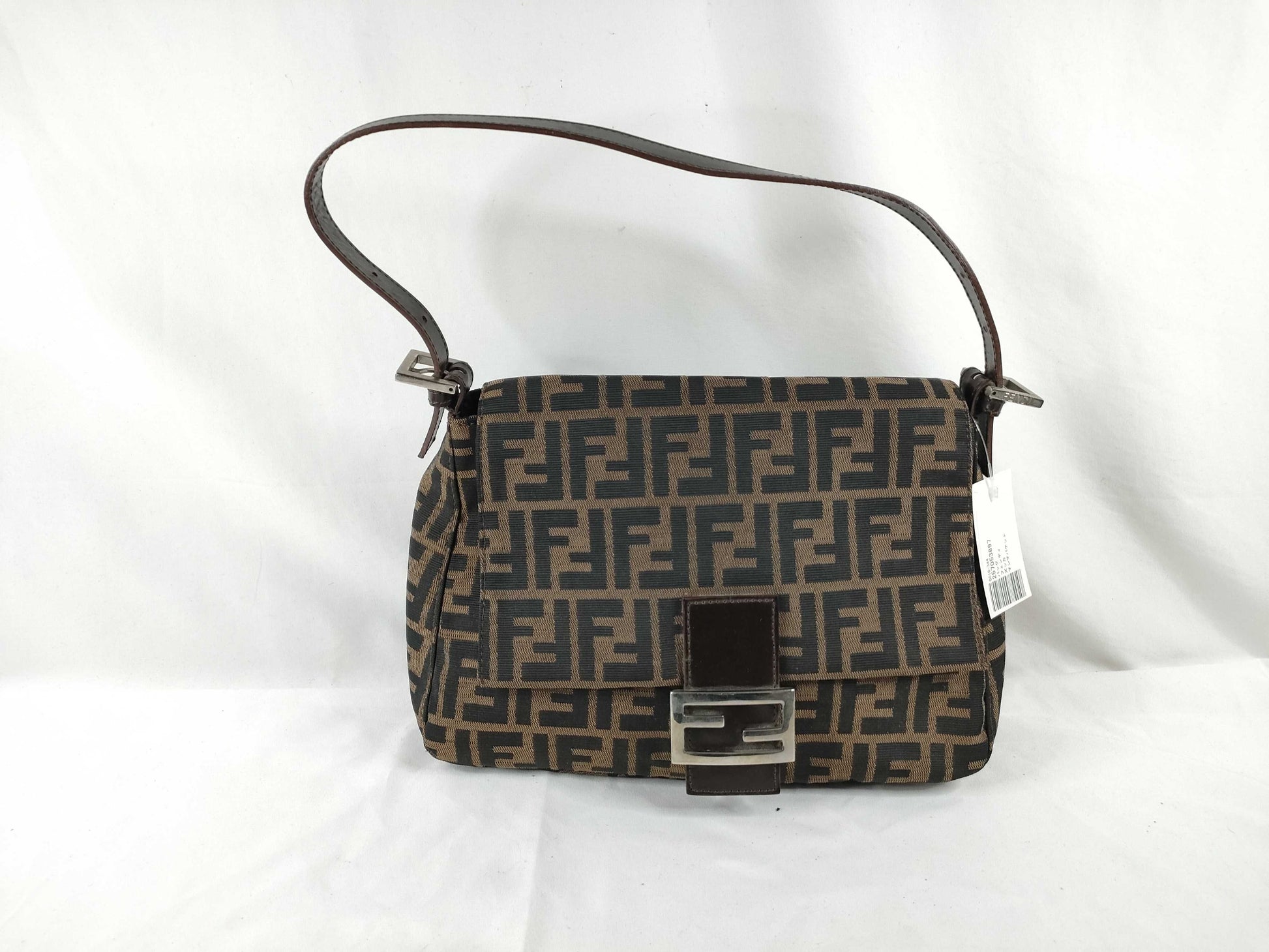 FENDI Zucca Mamma Bucket Handbag