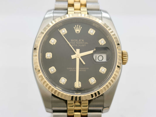 ROLEX 116233G V274990 Black Men's Watch