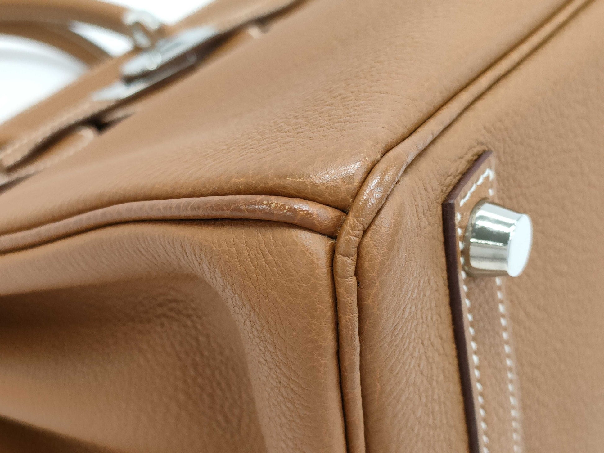 HERMES Birkin 25 Togo with sterling silver hardware, H handbag