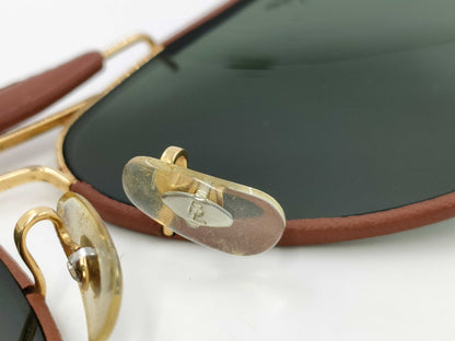  RayBan Leather Teardrop Sunglasses