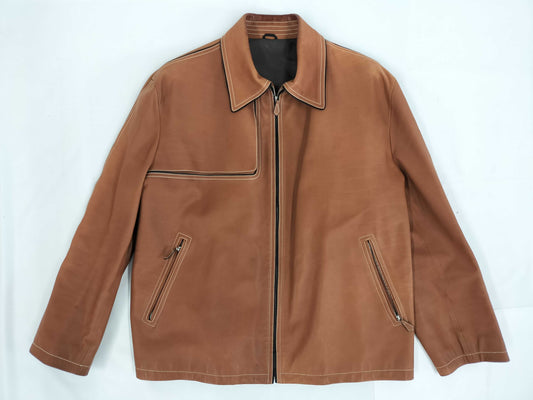 HERMES Calfskin/Leather Jacket Size 58 Jacket