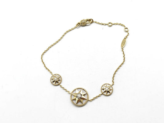 Dior Rose des Vents Diamond Shell Bracelet in Yellow Gold and Au750, 3.9g 