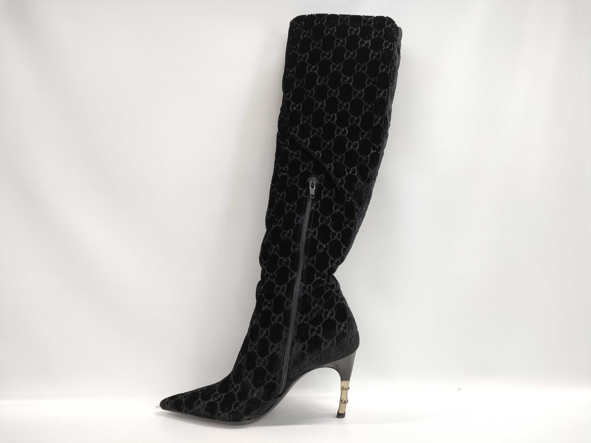 GUCCI GG Long Boots Suede Size 34 1/2 Unused Other Shoes
