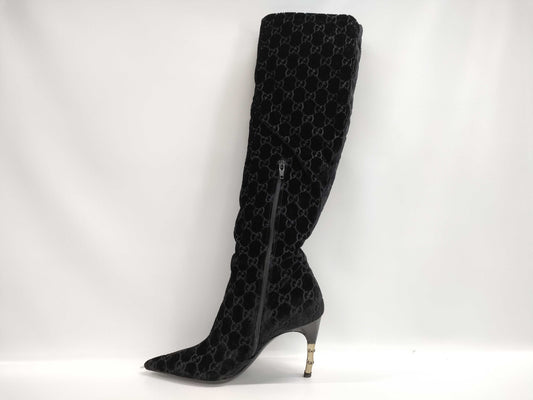 GUCCI GG Long Boots Suede Size 34 1/2 Unused Other Shoes