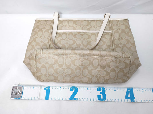 COACH Signature PVC Tote Bags , Canvas Tote Bag , Leather 2-Way Tote Bag 