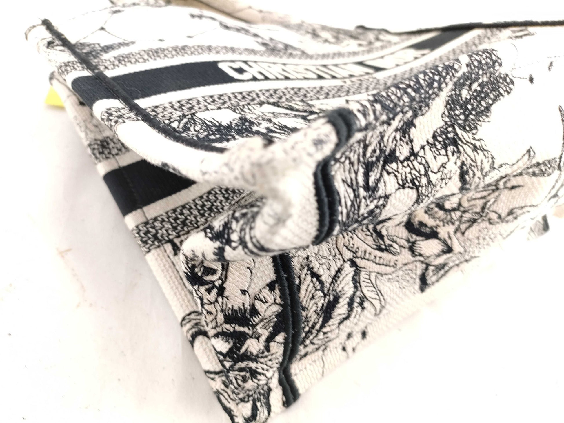 (10460_0337) Dior Embroidered Toile de Jouy Zodiac Handbag